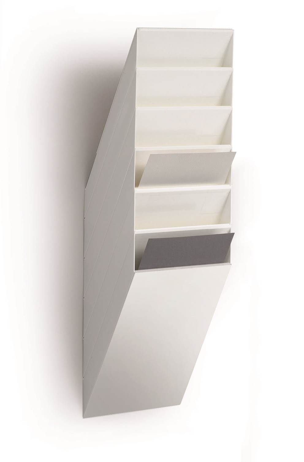 FLEXIBOXX A4 6 pionowych pojemników na dokumenty biały