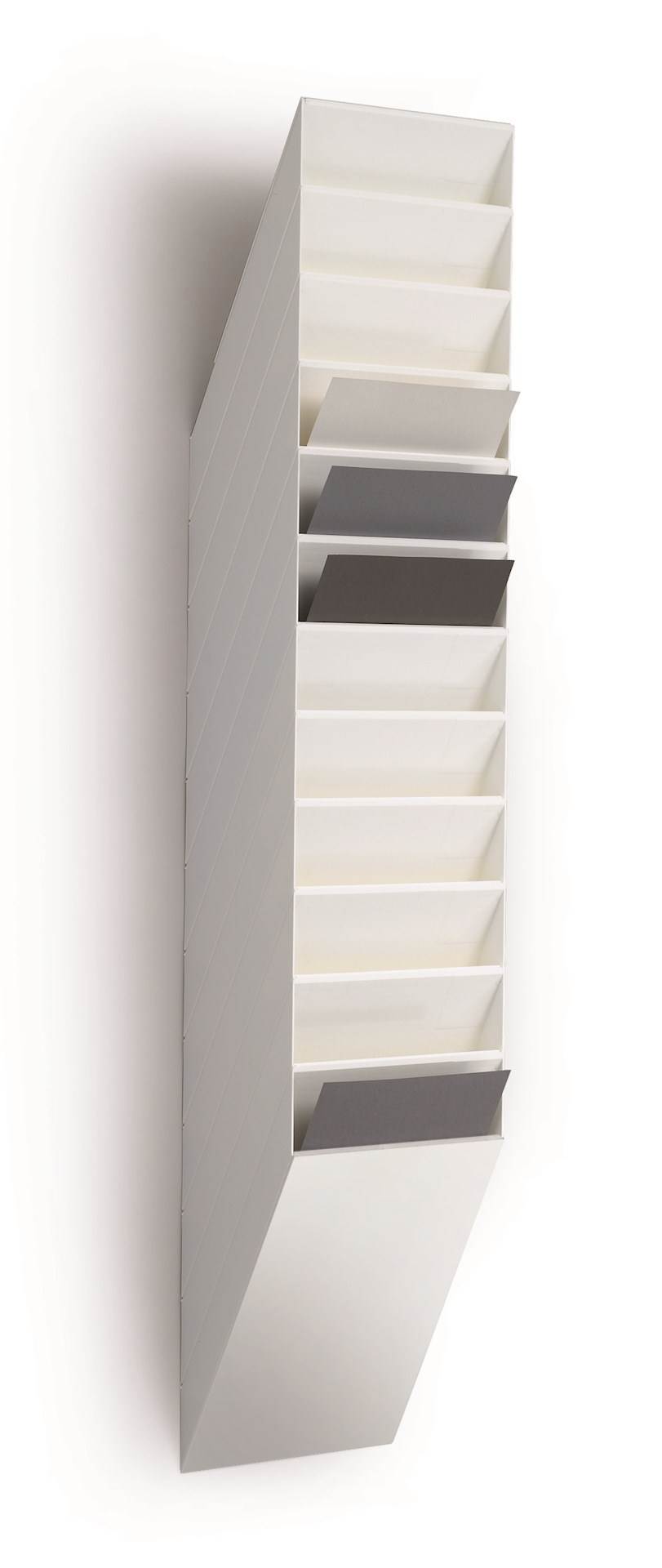 FLEXIBOXX A4 12 pionowych pojemników na dokumenty biały