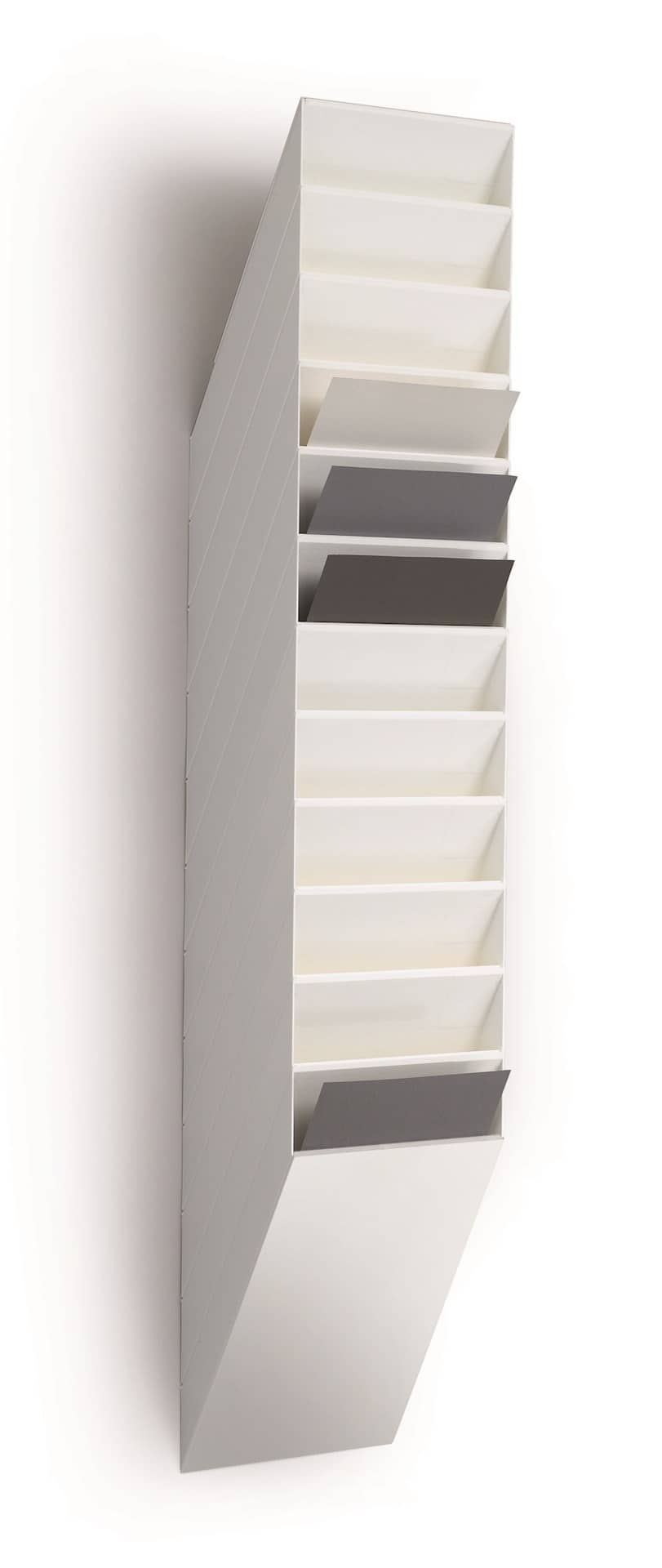 FLEXIBOXX A4 12 pionowych pojemników na dokumenty biały