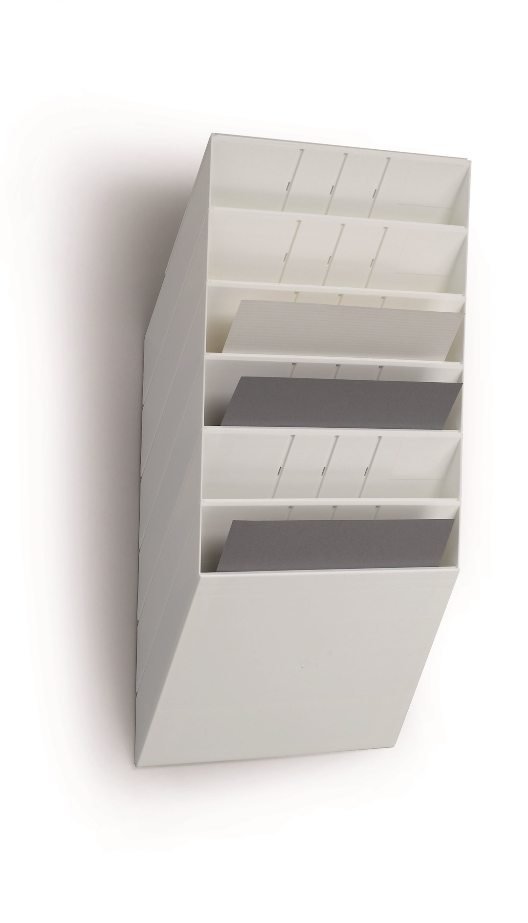FLEXIBOXX A4 6 poziomych pojemników na dokumenty  biały