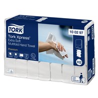 Tork Xpress® ekstramiękki ręcznik Multifold, 4 panelowy, celuloza, 2 warstwy, 21 bind/opak.
