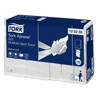 Tork Xpress® miękki ręcznik Multifold, 4 panelowy (w składce wielopanelowej), celuloza + makulatura, 2 warstwy, 21 bind/opak.