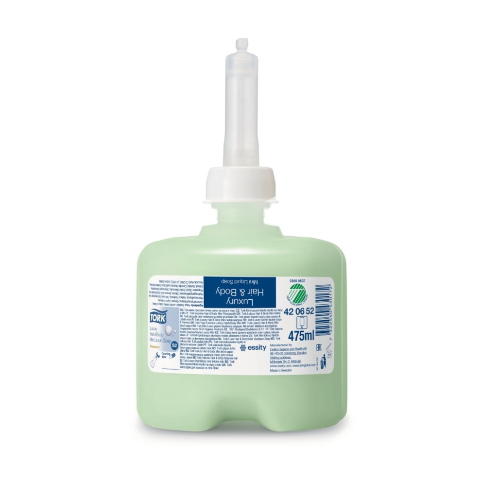 Tork luksusowe mydło w płynie mini do włosów i ciała, wit. B5, 475 ml