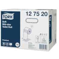 Tork Mid-size miękki papier toaletowy, 2-warstwowy, celuloza, 90 m