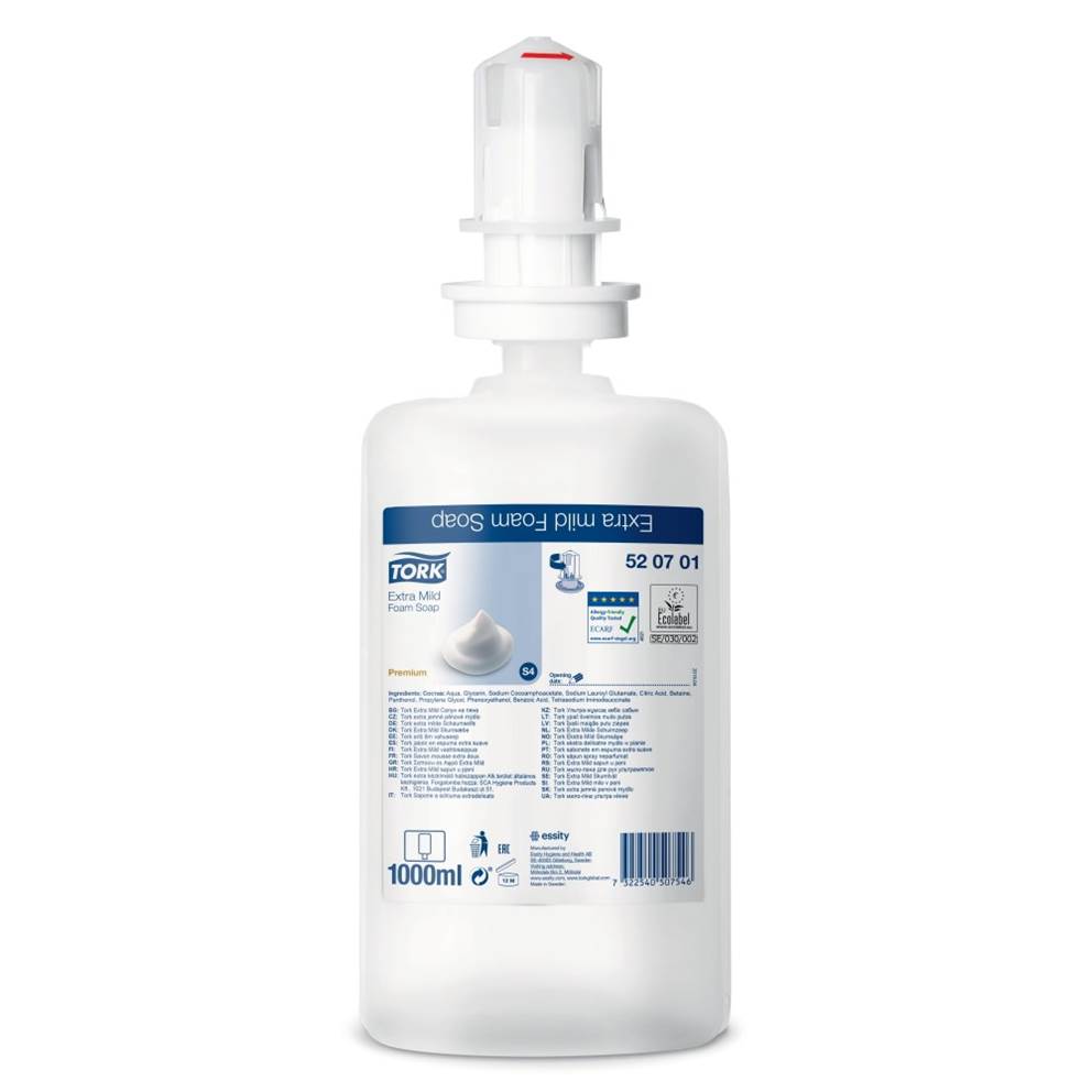 Tork ekstradelikatne mydło w pianie, bezzapachowe, 1000 ml