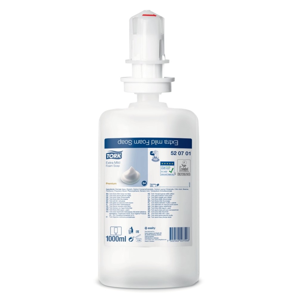 Tork ekstradelikatne mydło w pianie, bezzapachowe, 1000 ml
