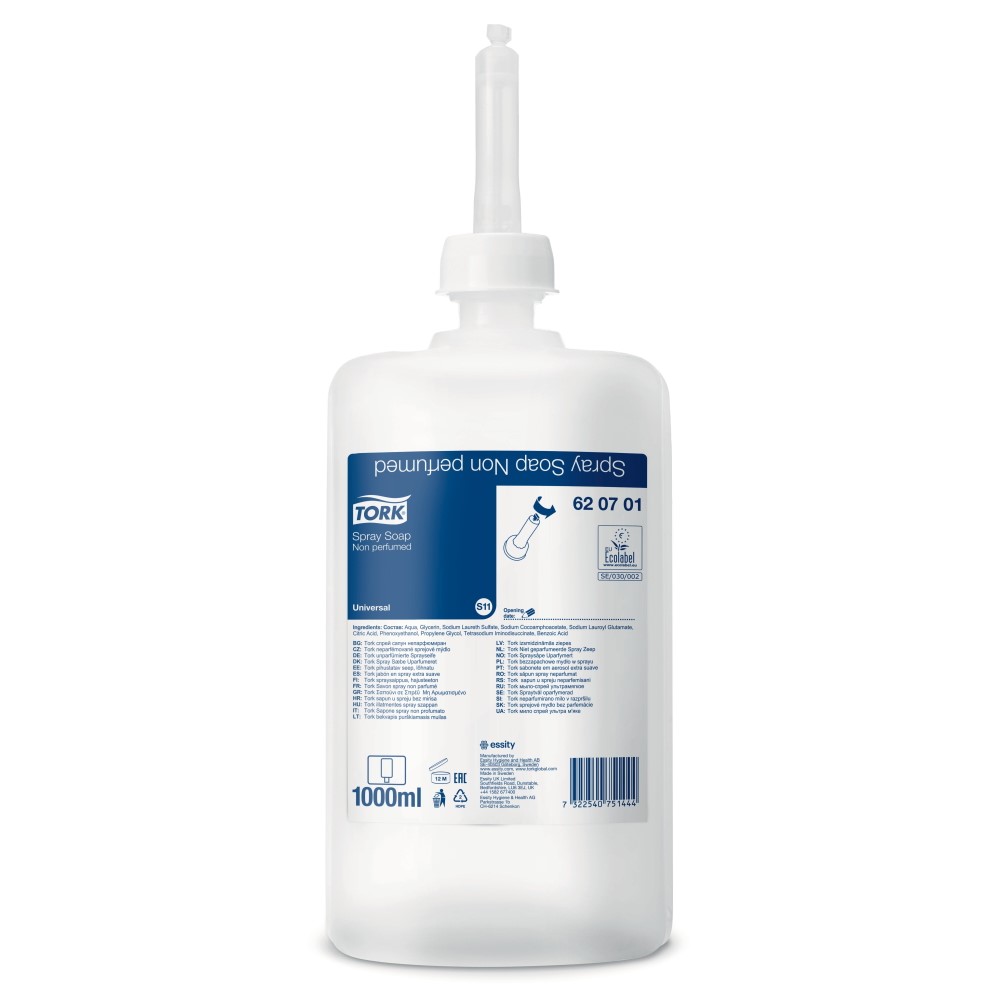 Tork bezzapachowe mydło w sprayu, bezzapachowe, 1000 ml