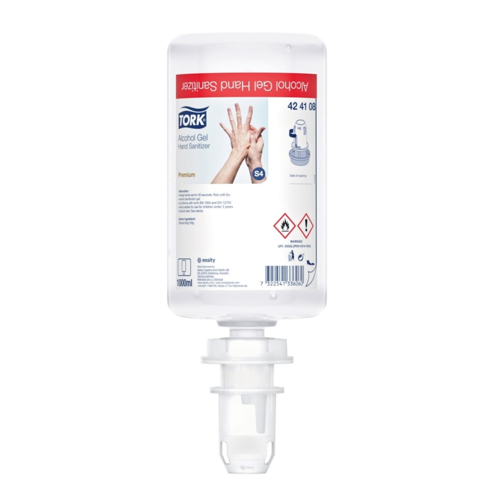 Tork Alkoholowy preparat w żelu do higienicznej i chirurgicznej dezynfekcji rąk, biobójczy, 1000 ml