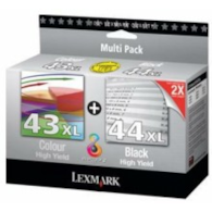 Tusz LEXMARK dwupak  43 XL + 44XL