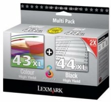 Tusz LEXMARK dwupak  43 XL + 44XL