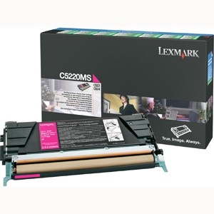 Oryginalny toner Lexmark C 5220 MS kolor purpurowy (magenta):