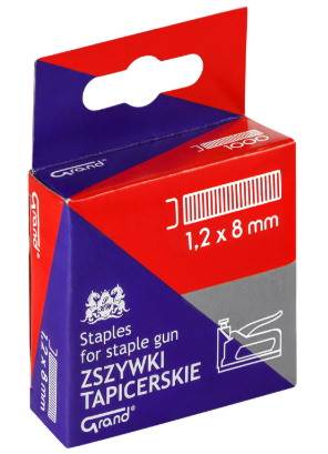 Zszywki do zszywacza tapicerskiego/takera 1,2x8 GRAND