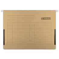 Teczka zawieszkowa DONAU z boczkami, A4, 230gsm, brązowa