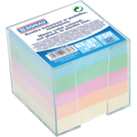 Kostka DONAU nieklejona, w pudełku,  92x92x82mm, mix kolorów