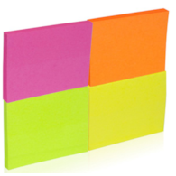 Bloczek samoprzylepny DONAU, notes, 38x51mm, 4x50 kart., neonowe