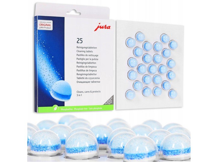 JURA Tabletki czyszczące ekspresu 25szt 3-fazowe