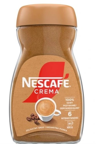 Kawa rozpuszczalna NESCAFÉ CREMA 100 g słoik