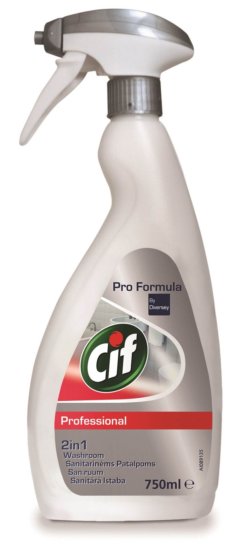 Preparat CIF Diversey 2w1, do mycia sanitariatów i łazienek, 750ml