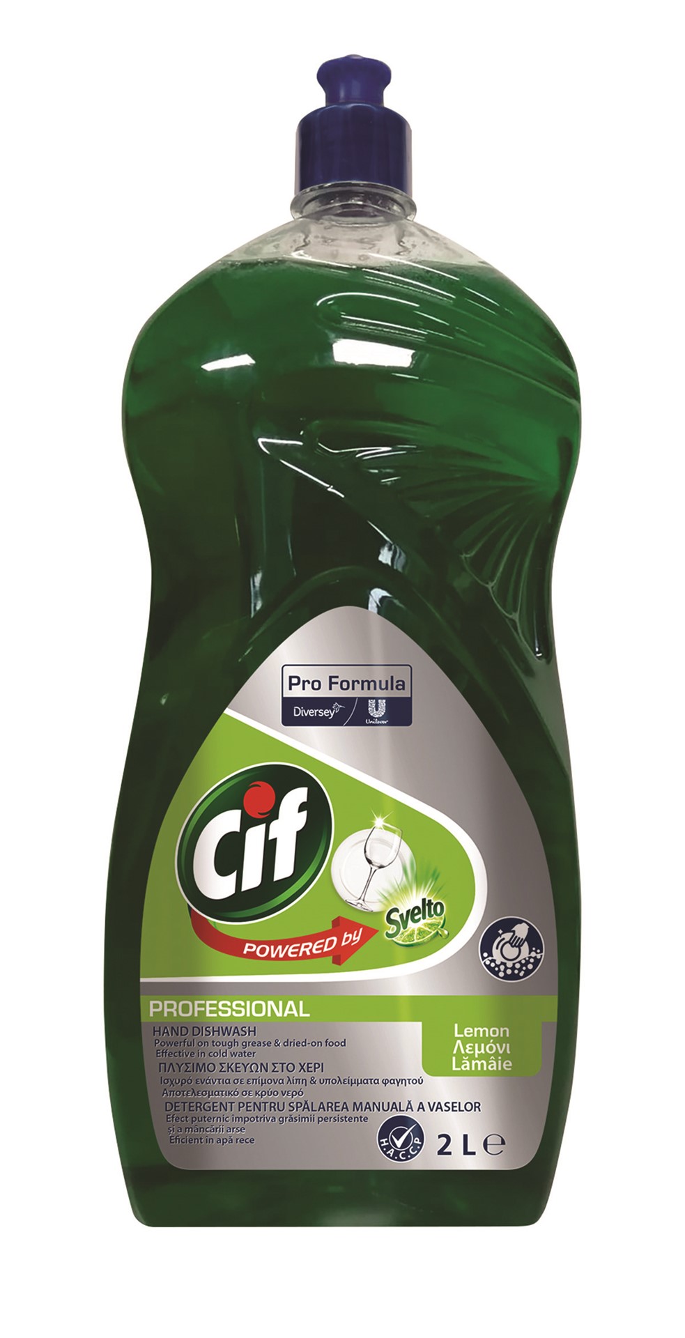 Płyn do mycia naczyń CIF Diversey, 2l, cytrynowy