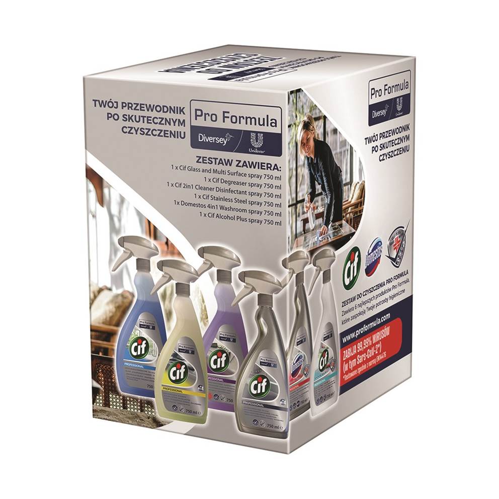 Mix produktów CIF PRO FORMULA, 6x750ML