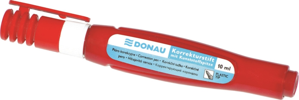 Korektor w piórze DONAU, plastikowa końcówka, 10ml