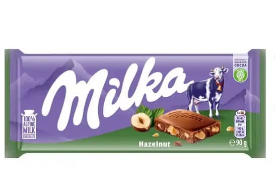 CZEKOLADA MILKA HAZELNUT 100G MONDELEZ
