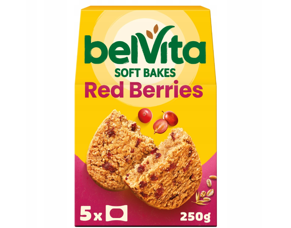 Ciastka zbożowe z żurawiną i rodzynkami Belvita Soft Bakes Breakfast 250 g