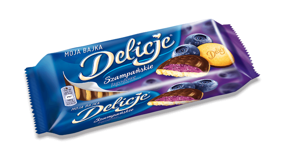 CIASTKA DELICJE SZAMPANSKIE JAGODOWE 147G MONDELEZ