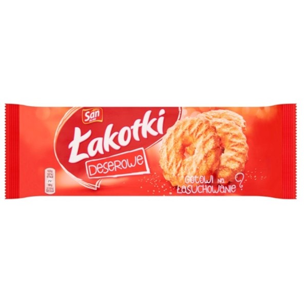 Ciastka Łakotki SAN, 168 g, z cukrem