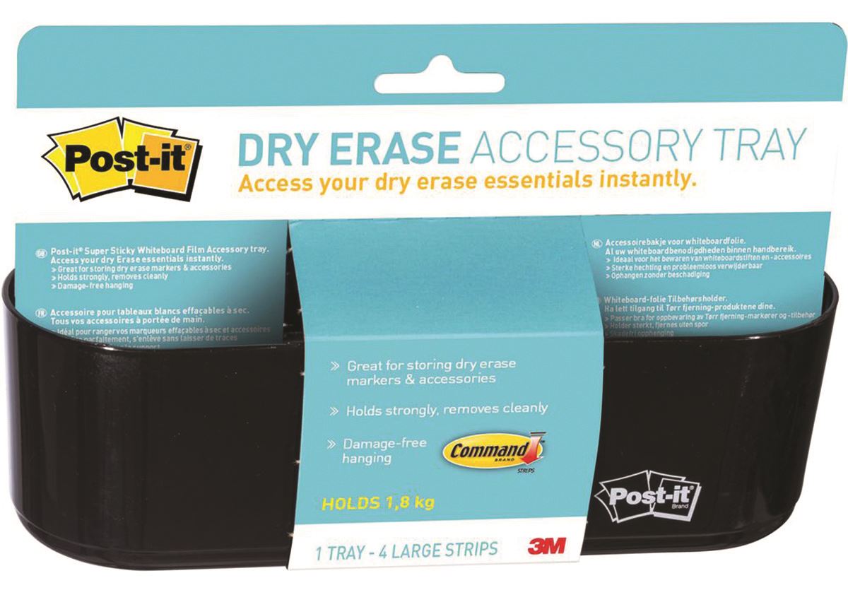 Koszyk na akcesoria POST-ITt® Dry Erase (DEFTRAY-EU), czarny