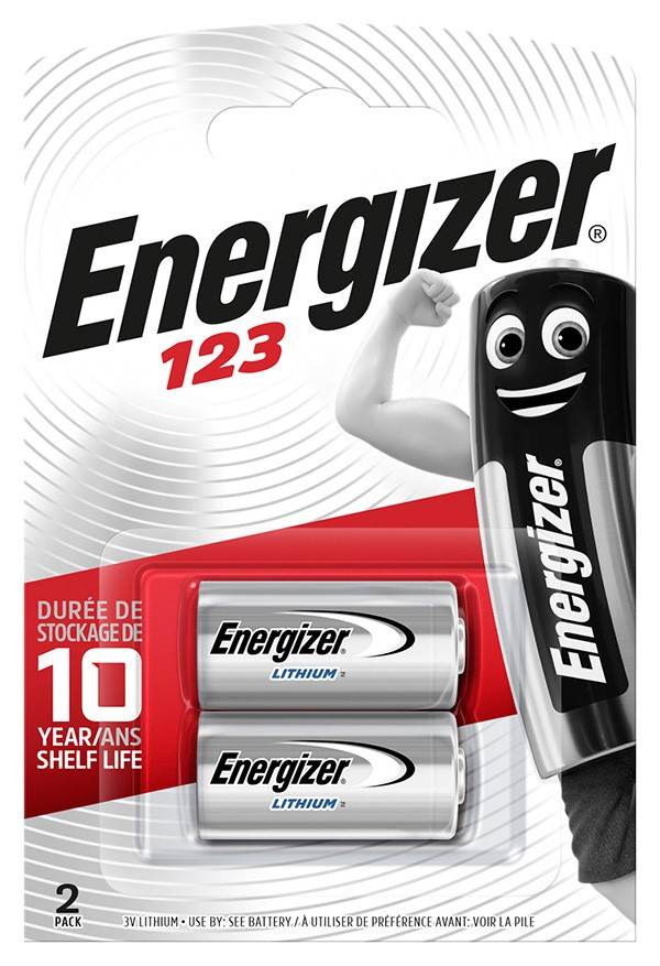 Bateria ENERGIZER Photo Lithium, 123, 3V, 2szt.
