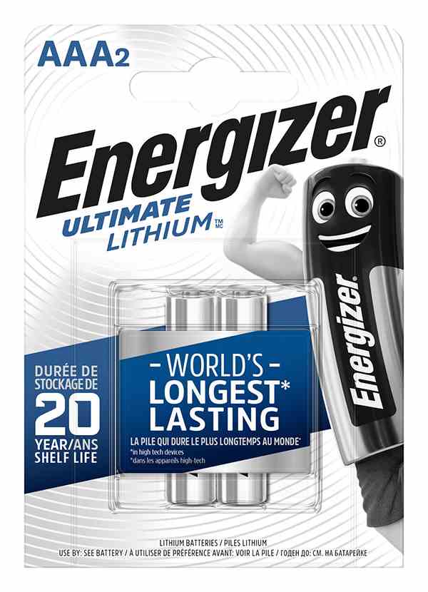 Bateria ENERGIZER Ultimate Lithium, AAA, L92, 1,5V, 2szt.