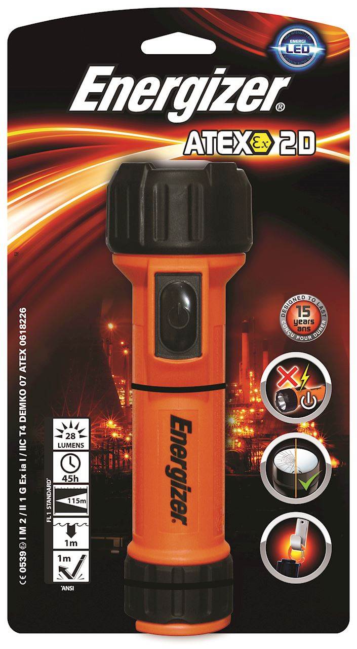 Latarka ENERGIZER Mine Atex Led 2D, pomarańczowa
