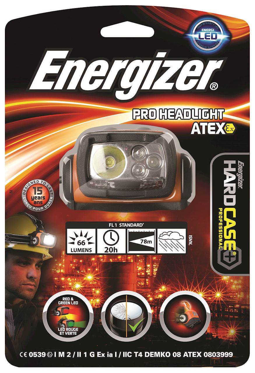 Latarka czołowa ENERGIZER Headlight Atex Led, czarna