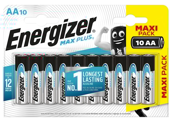 Bateria ENERGIZER Max Plus, AA, LR6, 1,5V, 10szt.