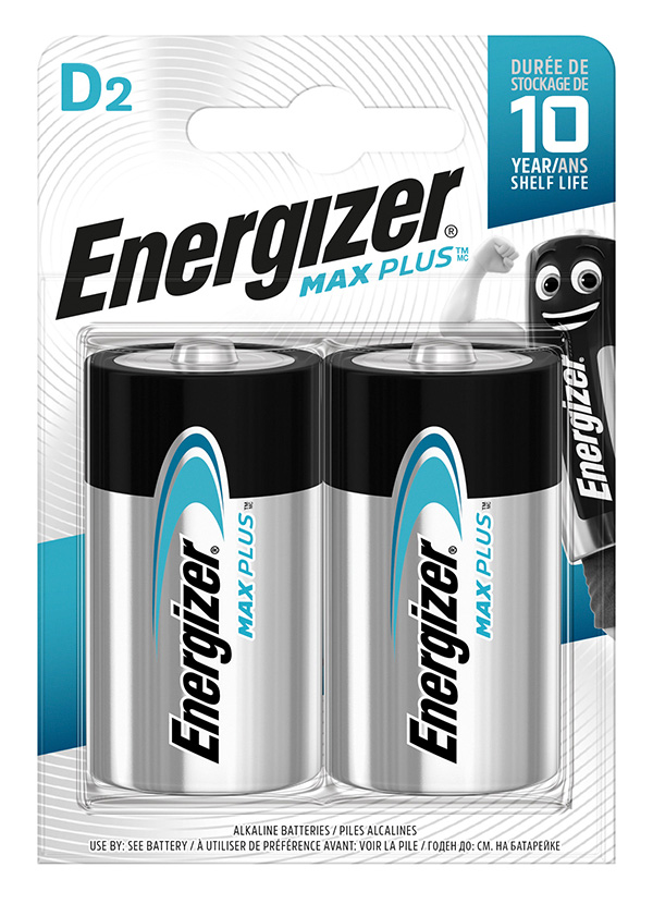 Baterie ENERGIZER Max Plus, D, LR20, 1,5V, 2szt.