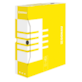 Pudło archiwizacyjne DONAU, karton, A4/80mm, żółte