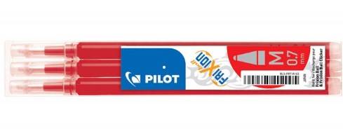 Wkład do wymazywalnego pióra kulkowego PILOT FRIXION 0,7 czerwony 3 szt.