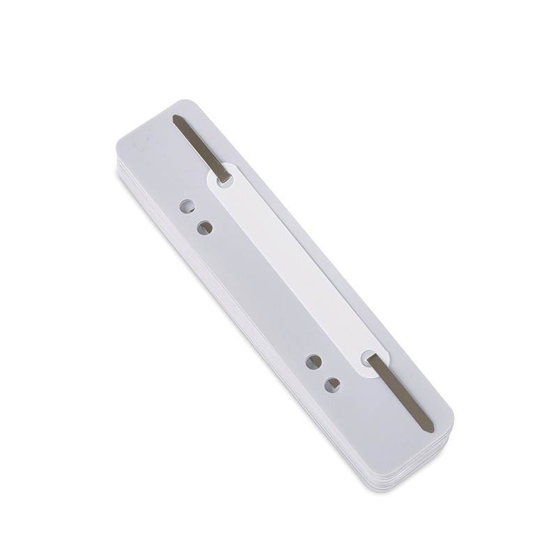 Wąsy skoroszytowe DONAU, PP, z metalową blaszką, 25szt., szare