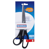 Nożyczki biurowe DONAU dla leworęcznych, klasyczne, 20,5cm, czarne