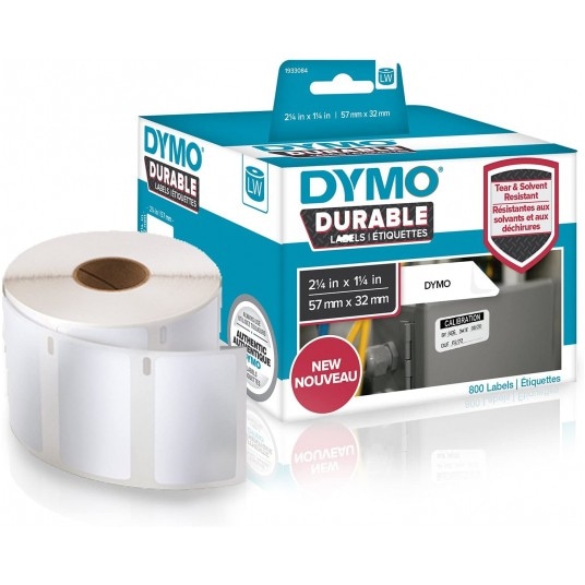 Durable etykieta wielofunkcyjna medium - 57mm x 32mm 1 rolka/800szt.