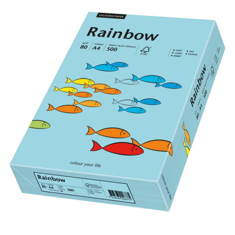 Papier ksero morski A4/160g 250 arkuszy Rainbow
