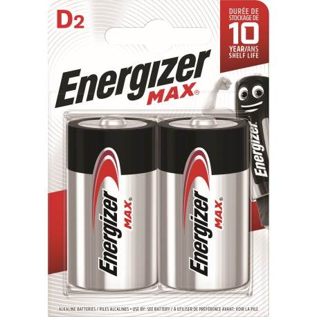 Bateria ENERGIZER Max, D, LR20, 1,5V, 2szt.