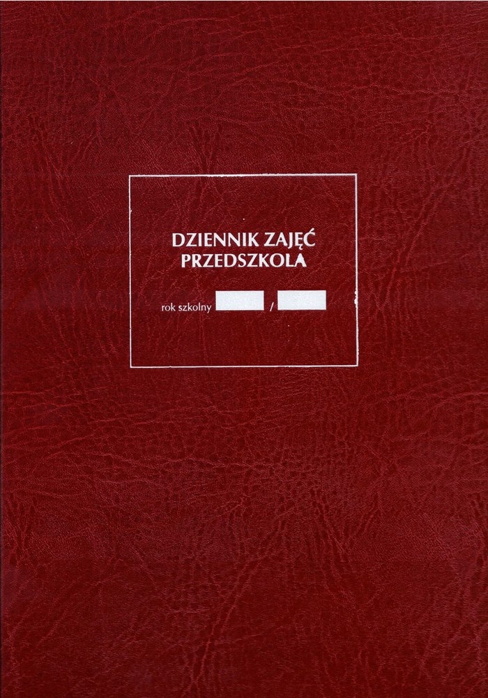 Dziennik zajęć przedszkolaka bordowy