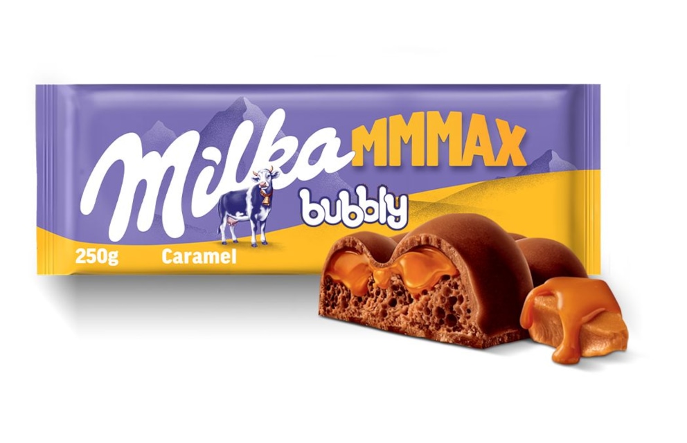 Czekolada MILKA Bubbly Caramel 250g