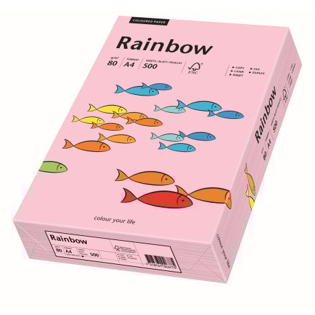 Papier ksero jasnoróżowy A3/80g 500 arkuszy Rainbow