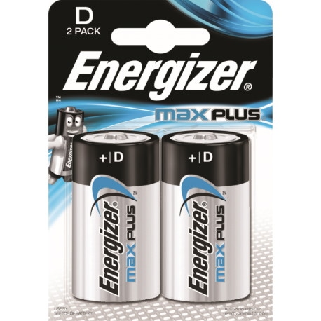 Baterie ENERGIZER Max Plus, D, LR20, 1,5V, 2szt.