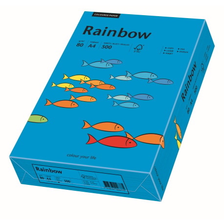 Papier ksero ciemnoniebieski A4/160g 250 arkuszy Rainbow