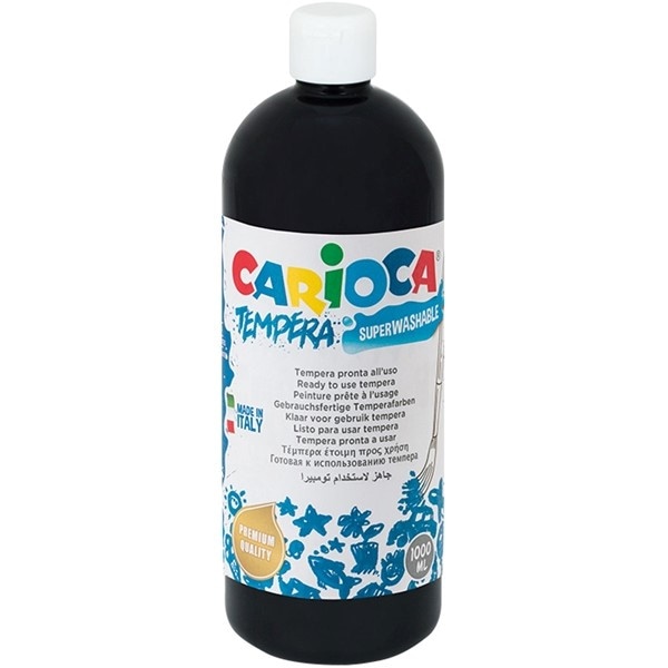 Farba Carioca tempera N 1000 ml (40430/02) czarna