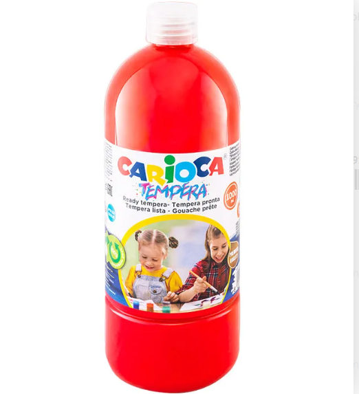 Farby tempery 1000 ml czerwony